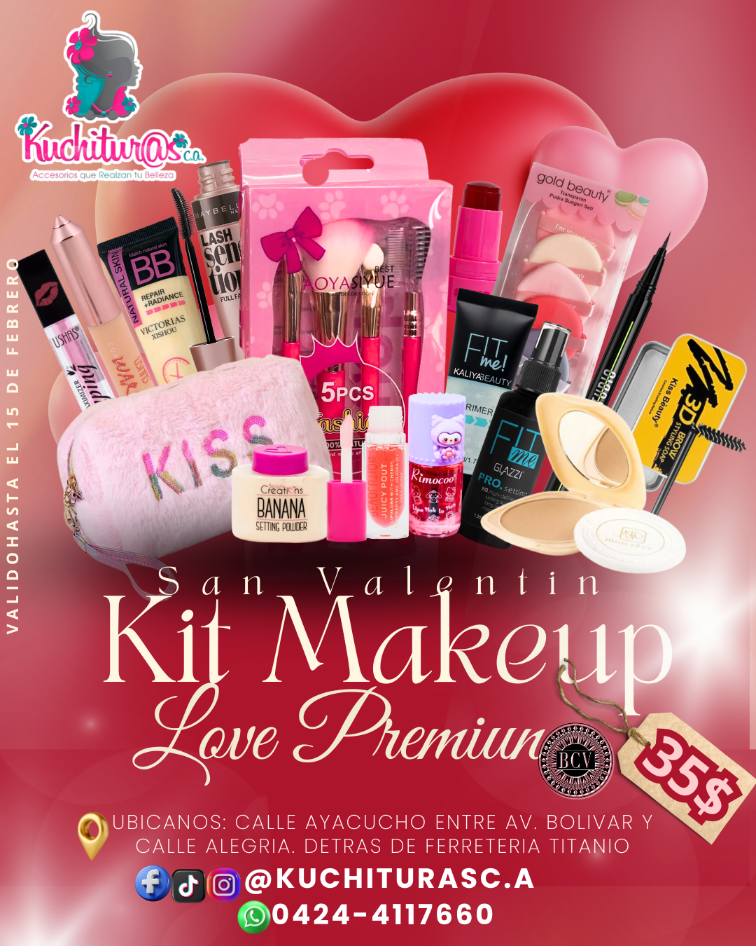 Kit Makeup Love Premiun