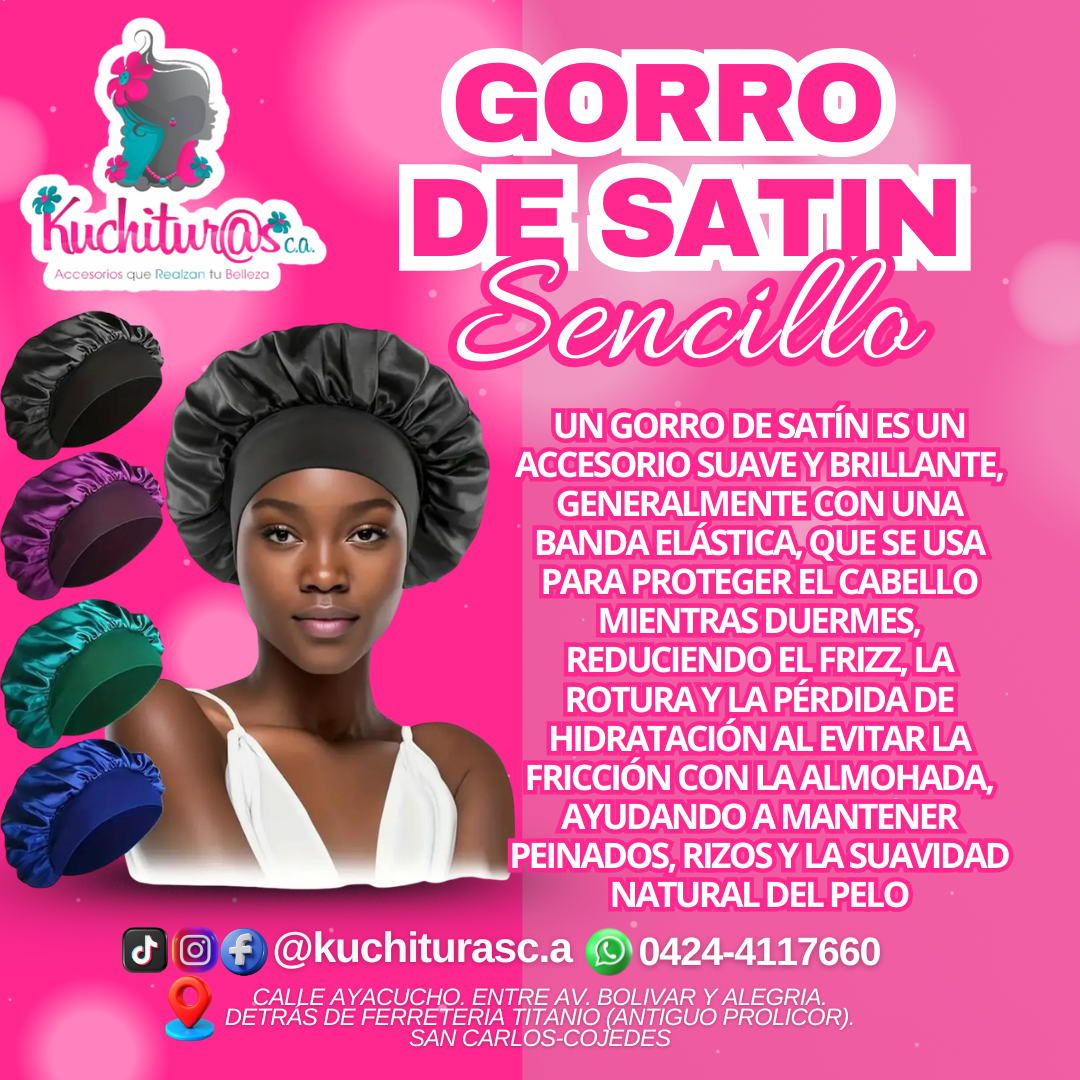Gorro de satin