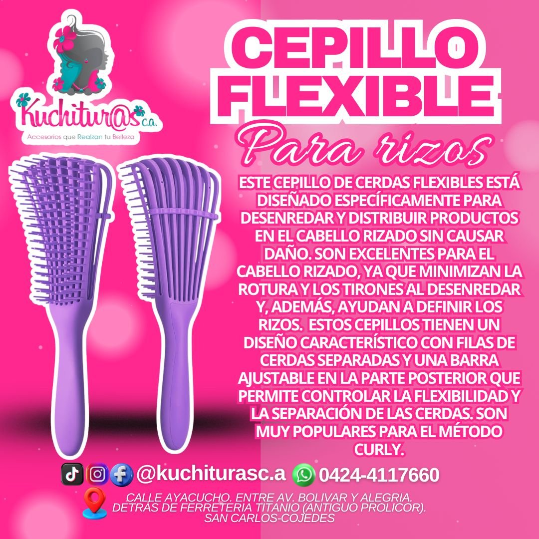 Cepillo Flexible para rizos