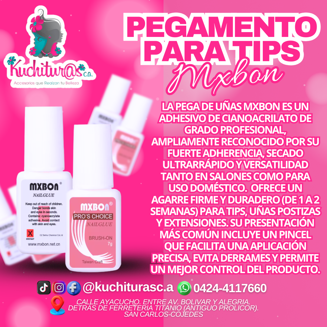 Pegamento para tips Mxbon