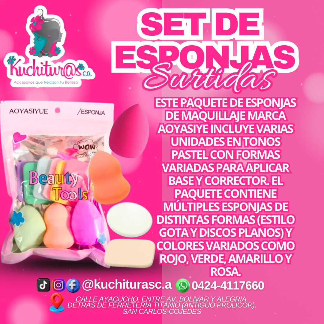 Set de esponjas surtidas